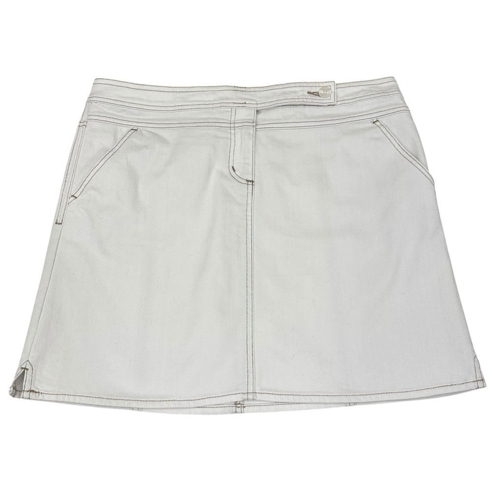Tommy Hilfiger White Denim Mini Skirt size 10
